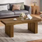 Salontafel 120 cm bruin MDF – rechthoekig en stevig frame, Huis en Inrichting, Tafels | Salontafels, Verzenden, Nieuw