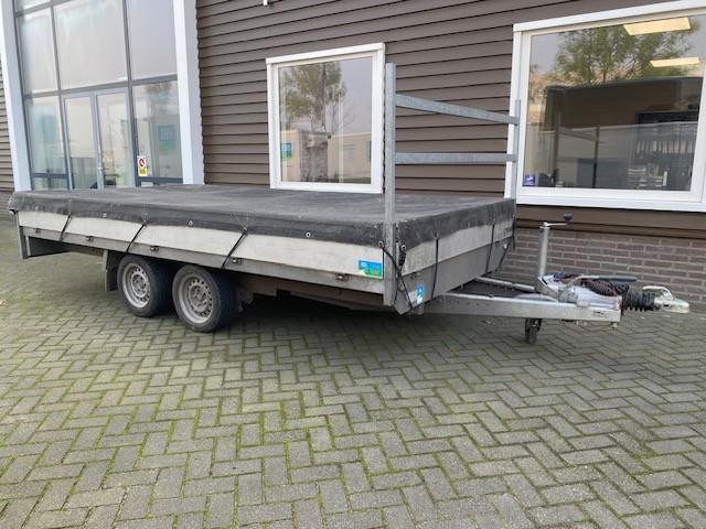 Nette! Henra Verlaagde Plateauwagen 401x202 cm 3500 kg!, Auto diversen, Aanhangers en Bagagewagens, Gebruikt