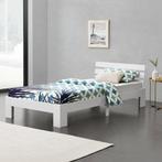 Houten bed Nivala grenen met bedbodem 90x200 cm wit, Huis en Inrichting, Verzenden, Nieuw