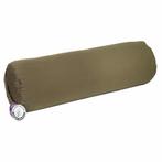 Yogi & Yogini Yoga Bolster Groen Rond Katoen - Effen- 60 x, Sport en Fitness, Overige Sport en Fitness, Verzenden, Nieuw