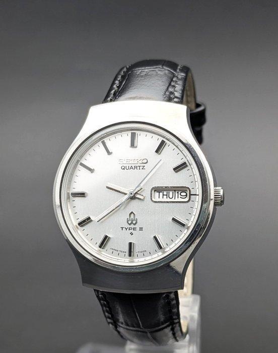 Seiko - Type II Quartz Day-Date JDM - Zonder minimumprijs -, Sieraden, Tassen en Uiterlijk, Horloges | Antiek