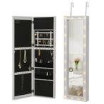 LED Sieradenkast Hangend 2 In 1 Sieradenplank Spiegelkast De