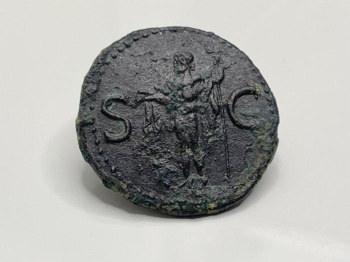 Romeinse Rijk. Agrippa (64/3-12 v.Chr.). As Rome - Neptune, Postzegels en Munten, Munten | Europa | Niet-Euromunten