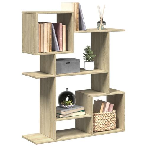 vidaXL Kamerscherm / boekenkast 92x29x112 cm hout sonoma, Huis en Inrichting, Kasten | Boekenkasten, Nieuw, Overige houtsoorten