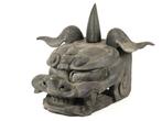 65cm - Large Lion Head  - Beeld Hout - Japan
