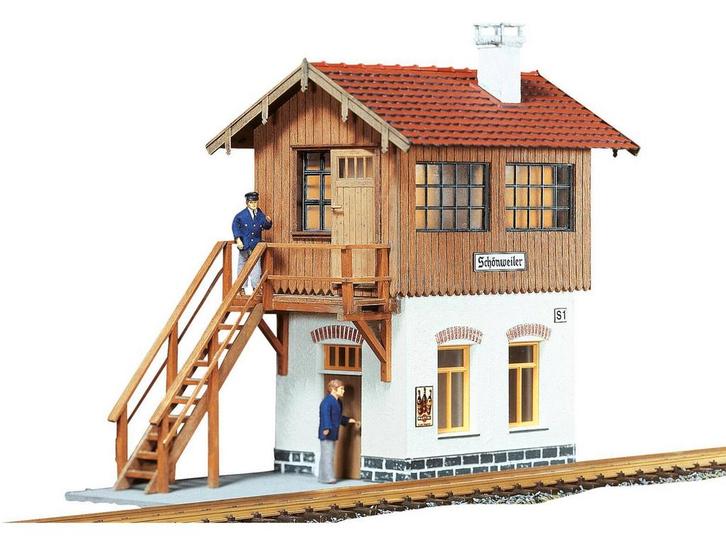 POLA 330914 Stellwerk Schönweiler (Baan technische gebouwen, Hobby en Vrije tijd, Modelbouw | Figuren en Diorama's, Nieuw, Ophalen of Verzenden