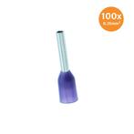 Adereindhuls Geïsoleerd 0,25mm² Paars 100 stuks, Ophalen of Verzenden, Nieuw