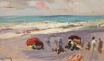 Vives Maristany (XX) - Día de playa en Valencia, Antiek en Kunst, Kunst | Schilderijen | Klassiek