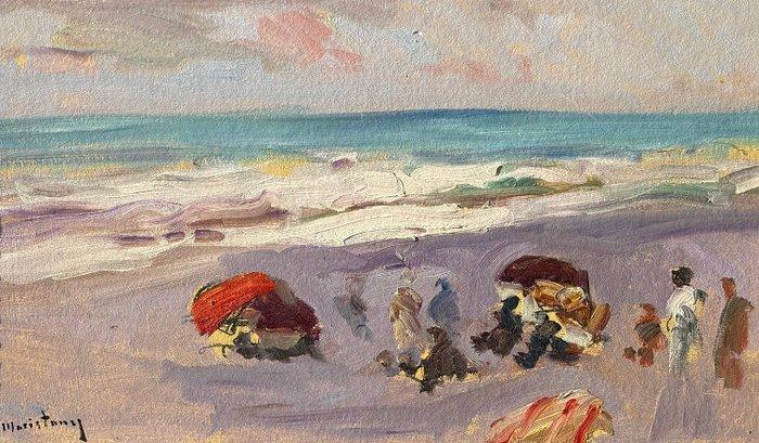 Vives Maristany (XX) - Día de playa en Valencia, Antiek en Kunst, Kunst | Schilderijen | Klassiek