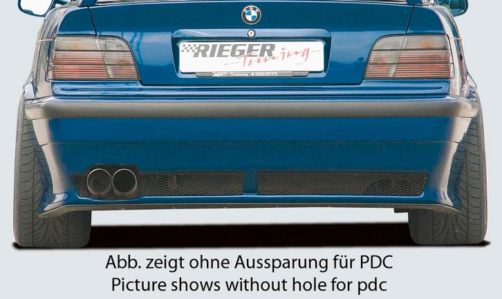 Rieger achterbumper | 3er E36: - Cabrio, Coupe, Lim., Tourin, Auto-onderdelen, Carrosserie en Plaatwerk, Nieuw, BMW, Verzenden