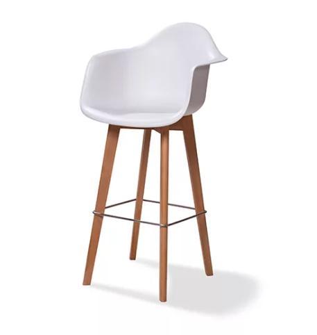 Keeve Barkruk Met Armleuning | 59x61x(h)119cm | Wit-Bruin, Zakelijke goederen, Horeca | Keukenapparatuur, Verzenden