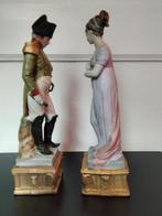 Beeldje, Napoleon I en Josephine de Beauharnais - 27 cm -, Antiek en Kunst, Antiek | Glas en Kristal