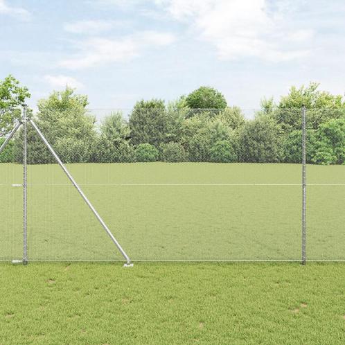 vidaXL Hexagonaal Hek 1.5x50 m Gegalvaniseerd Staal, Tuin en Terras, Schuttingen, Nieuw, IJzer, Verzenden