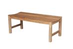 Slater | Teak Tennisbank - 150x46x45, Tuin en Terras, Tuinbanken, Verzenden, Nieuw