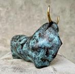 Beeld, Abstract Bull - 15 cm - Brons, Messing - 2000