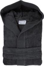 The One - XXL/3XL - Velours Badjas met Capuchon Antraciet, Verzenden, Nieuw