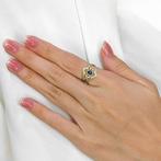 Ring - 18 karaat Geel goud - 0.43ct. tw. Saffier, Sieraden, Tassen en Uiterlijk, Ringen, Nieuw