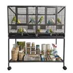 Grote Vogelkooi met Wielen en Zitstokken voor Papegaaien, Dieren en Toebehoren, Vogels | Hokken en Kooien, Verzenden, Nieuw