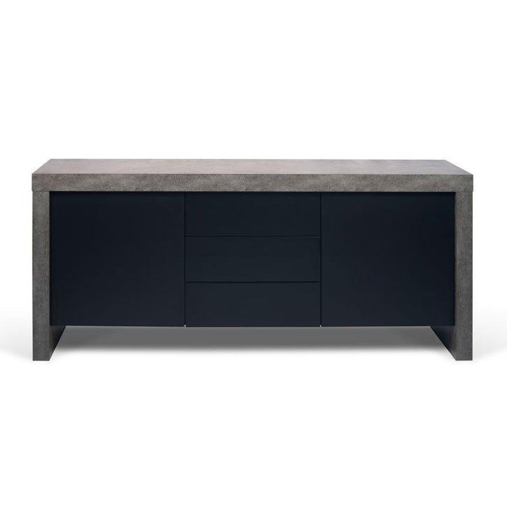 *WOONWINKEL* TemaHome Kobe Dressoir Betonlook Met Deuren En, Huis en Inrichting, Kasten | Dressoirs, Nieuw, Verzenden