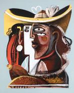 Jone Hopper - Chapeau jaune, Antiek en Kunst, Kunst | Schilderijen | Modern