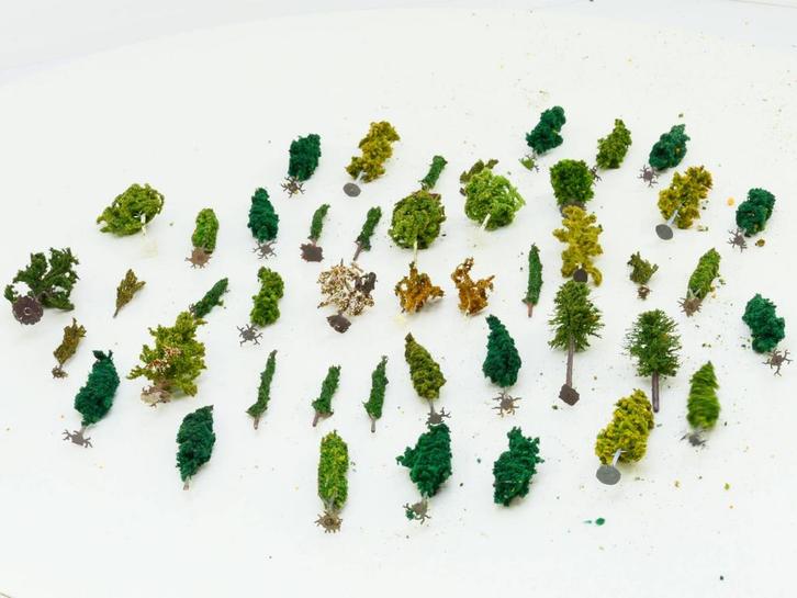 Schaal H0 Assortiment gemengd bos #1851 (Aanbiedingen), Hobby en Vrije tijd, Modeltreinen | H0, Overige typen, Gebruikt, Overige merken