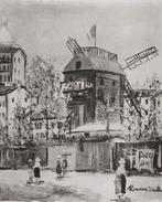 Maurice Utrillo (1883-1955) - Le Moulin de la Galette,, Antiek en Kunst