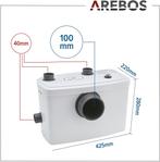 AREBOS Klein pompsysteem, fecaliënpomp, huishoudpomp, 600 W,, Verzenden, Nieuw