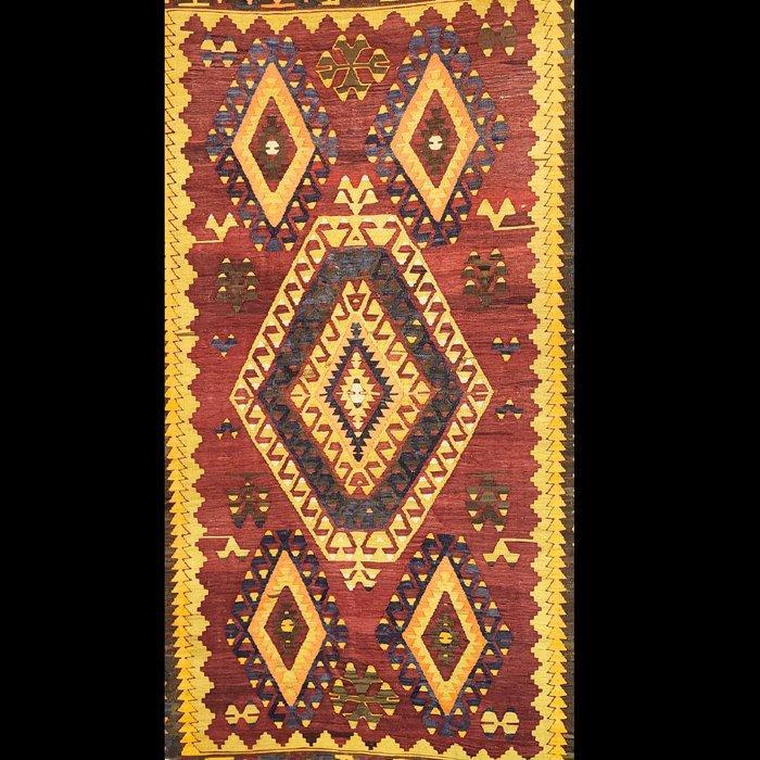 Denizli Cal - Kelim - 280 cm - 156 cm - Zuidwest Turkije, Huis en Inrichting, Stoffering | Tapijten en Kleden