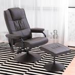 TRUUSK Massagestoel Met Kruk, Draaibare Relaxstoel Met Massa, Huis en Inrichting, Fauteuils, Verzenden, Nieuw
