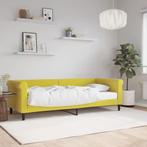 vidaXL Slaapbank met matras 80x200 cm fluweel geel, Eenpersoons, Verzenden, Nieuw, 80 cm