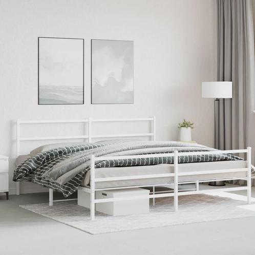 Bedframe 180x200 Wit Metaal - Retourdeal! -35%, Huis en Inrichting, Slaapkamer | Bedden, 180 cm, 200 cm, Wit, Nieuw, Metaal, Tweepersoons