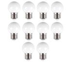 10x prikkabel lamp - Warm wit - 0,6 Watt - melk glas, Ophalen of Verzenden, Nieuw