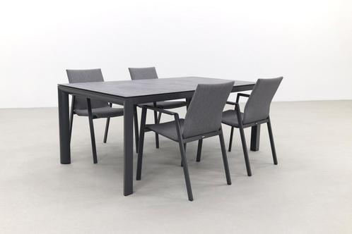 VDG Lima/Baltimor 180 cm. stapelbare tuinset - 5-delig, Tuin en Terras, Tuinsets en Loungesets, Tuinset, Nieuw, Overige materialen