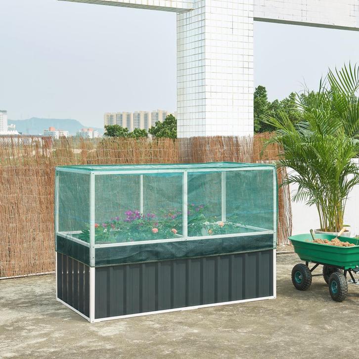 Moestuinbak met net Alblasserdam met 1 paar handschoenen 174, Huis en Inrichting, Slaapkamer | Bedden, Verzenden