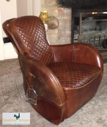 Nieuw uit voorraad SADDLE CHAIRS - ZADEL FAUTEUIL echt leder beschikbaar voor biedingen