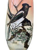 Jem (1920-1944) - Vaas (2) - Glas - De eksters over Olivier, Antiek en Kunst