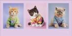 Kunstdruk Rachael Hale Kitty Couture 100x50cm, Verzenden, Nieuw