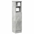 vidaXL Badkamerkast met rolhouder 20,5x22x90 cm betongrijs, Huis en Inrichting, Verzenden, Nieuw