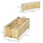 TRUUSK Opvouwbare Plantenbak 70x30x25cm Voor Tuin Terras Bal, Verzenden, Nieuw