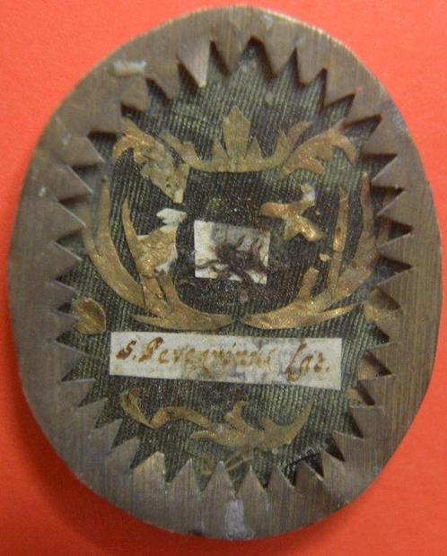 Antiek Reliekhouder - Brons, Glas, Metaal, Textiel -, Antiek en Kunst, Kunst | Niet-Westerse kunst