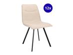 Veiling - Stoel Nora (set van 12) Stof - Boucle - Creme - Na, Nieuw