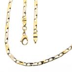 Bicolor gouden infinity schakel ketting | 44,5 cm, Sieraden, Tassen en Uiterlijk, Kettingen, Goud, Gebruikt, Verzenden, Overige kleuren
