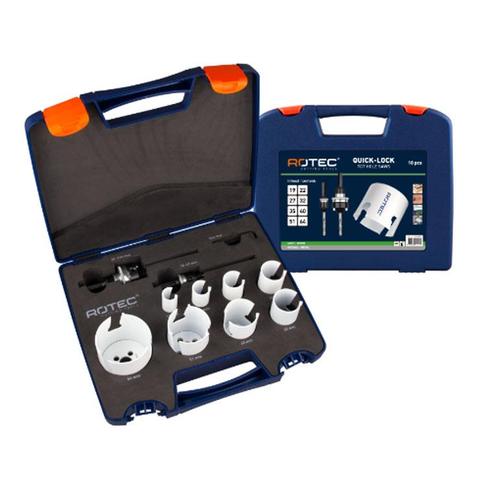 Rotec MP Gatzagenset Loodgieter 14 delig. 19-64MM, Doe-het-zelf en Verbouw, Gereedschap | Boormachines, Nieuw, Verzenden