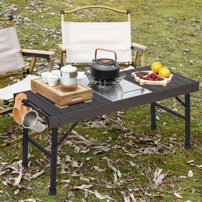 Opvouwbare Rechthoekige Campingtafel – IGT Compatibel, Tuin en Terras, Picknicktafels, Nieuw, Verzenden