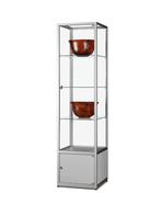 Basic vitrinekast WMS H500-O-Zilver, Nieuw in verpakking