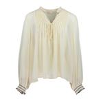 Liu Jo • geplooide blouse ecru • 38 (IT44), Maat 38/40 (M), Verzenden, Liu Jo, Wit