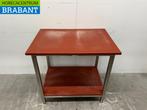 RVS Snijtafel Polyethyleen 100 x 70 x 94 cm Horeca Slagerij, Ophalen of Verzenden, Gebruikt
