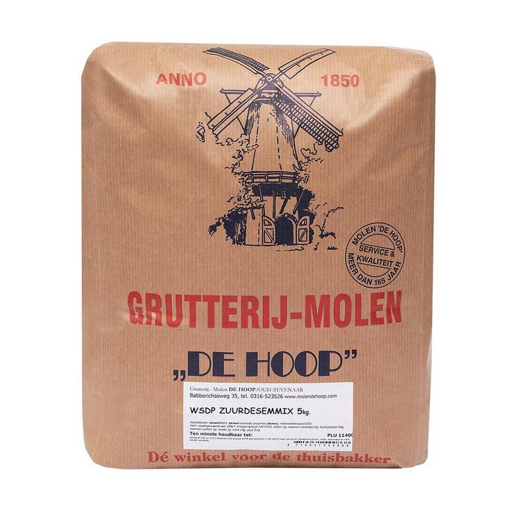 Molen de Hoop WSDP Zuurdesemmix 5kg, Hobby en Vrije tijd, Taarten en Cupcakes maken, Nieuw, Verzenden