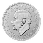 Zilveren Britannia 1 oz 2024 (King Charles III), Zilver, Losse munt, Overige landen, Verzenden