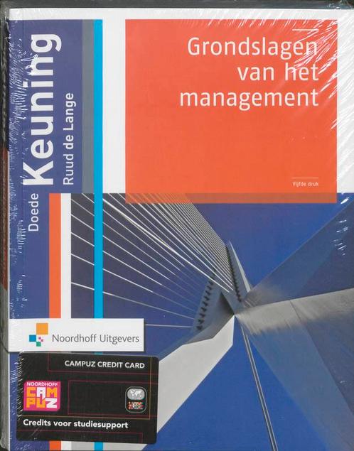 Grondslagen van het management hoofdboek 9789001794293, Boeken, Economie, Management en Marketing, Zo goed als nieuw, Verzenden